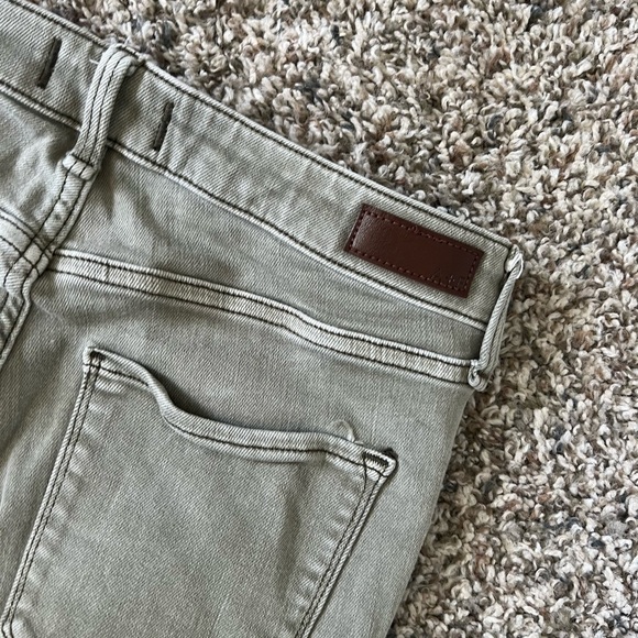 Abercrombie & Fitch Harper Super Skinny Ankle Jeans Military Green - Picture 5 of 5